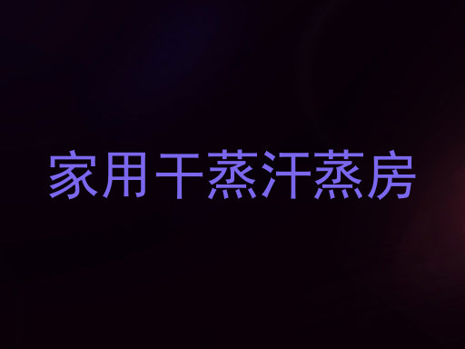 家用干蒸汗蒸房
