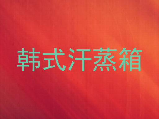 韩式汗蒸箱