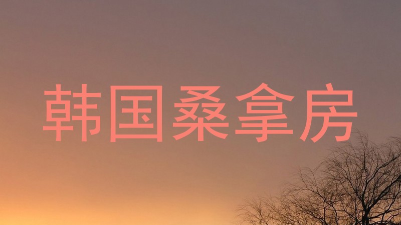 韩国桑拿房