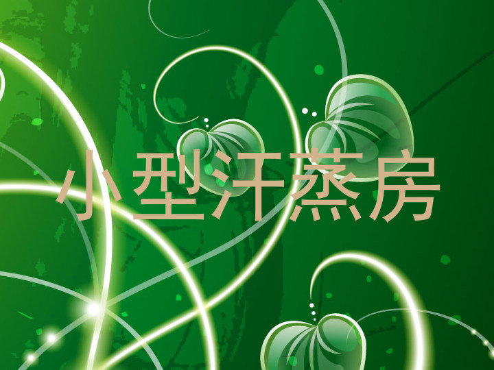 小型汗蒸房