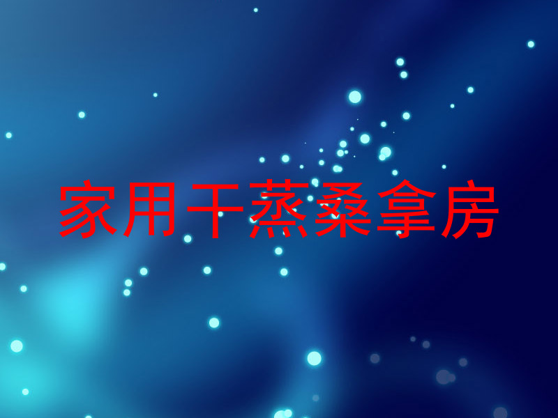 家用干蒸桑拿房
