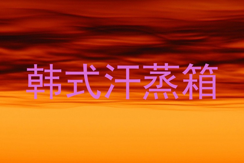 韩式汗蒸箱
