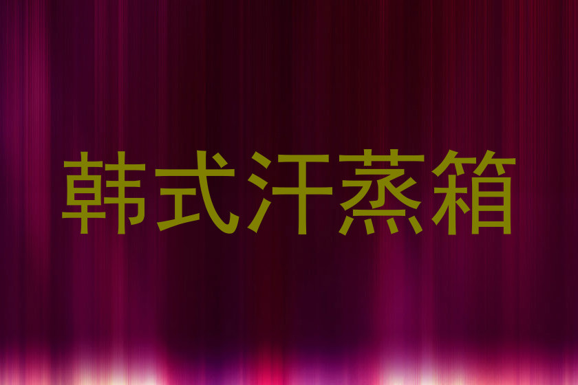 韩式汗蒸箱