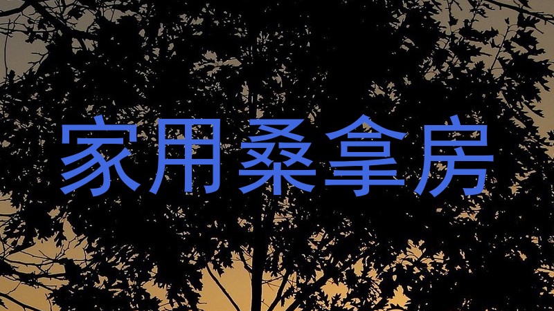 家用桑拿房