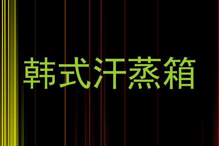 韩式汗蒸箱