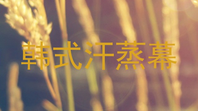 韩式汗蒸幕