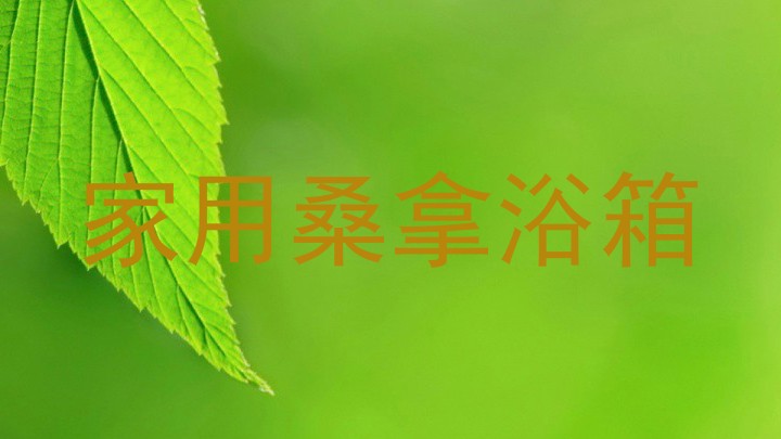 家用桑拿浴箱