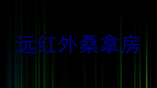 远红外桑拿房