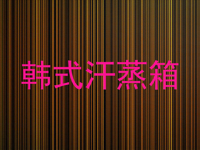 韩式汗蒸箱
