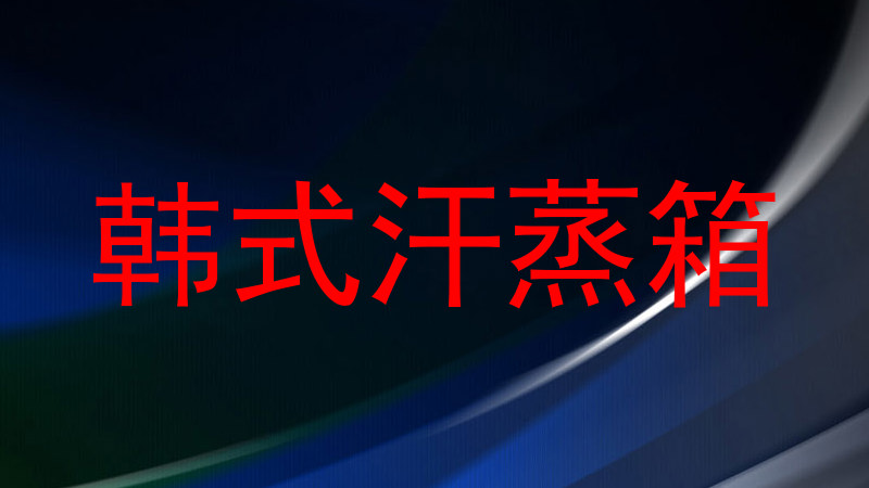 韩式汗蒸箱