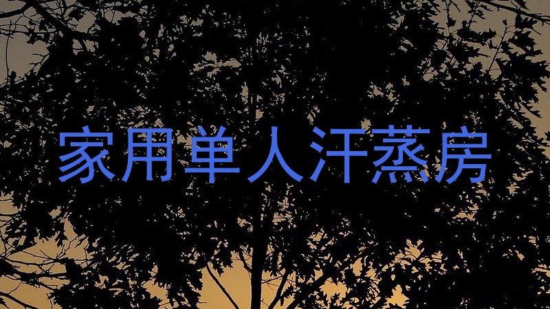 家用单人汗蒸房
