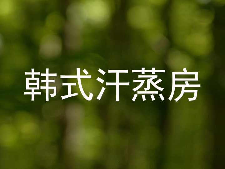 韩式汗蒸房