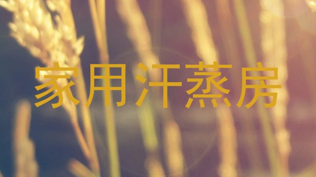 家用汗蒸房