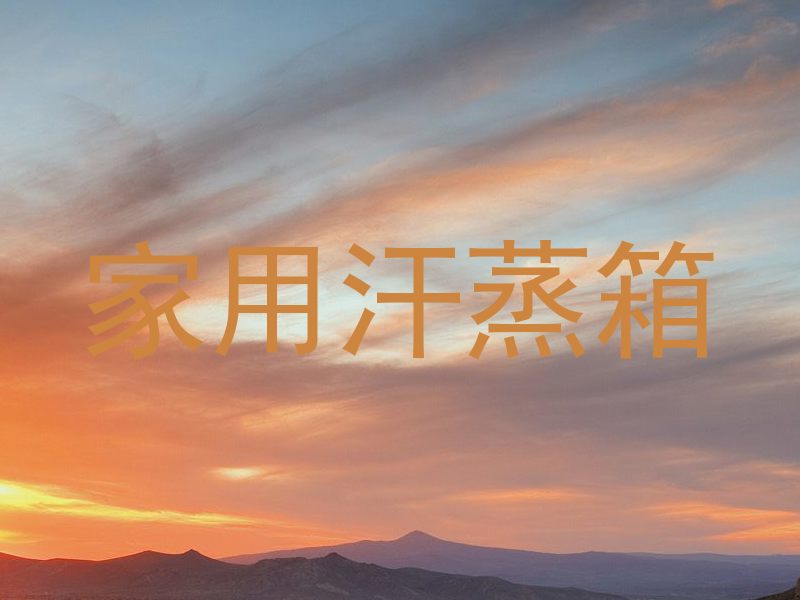 家用汗蒸箱