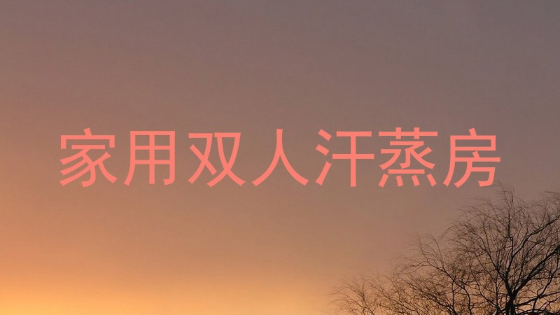 家用双人汗蒸房