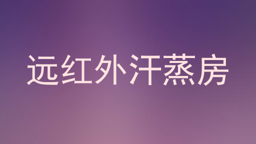 远红外汗蒸房