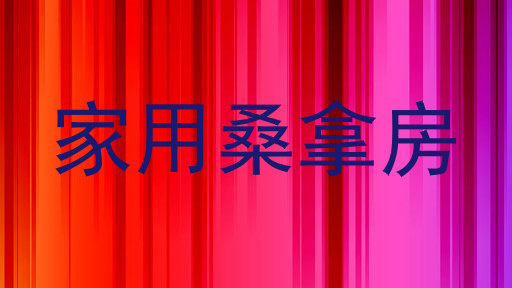 家用桑拿房