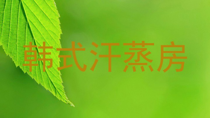 韩式汗蒸房