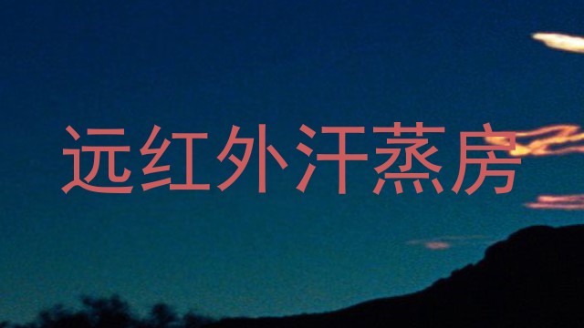 远红外汗蒸房