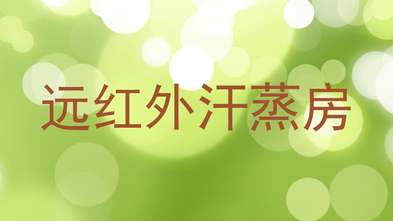 远红外汗蒸房