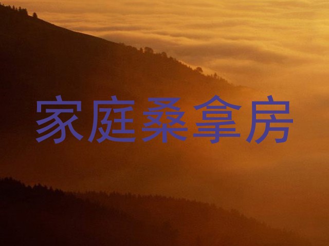 家庭桑拿房