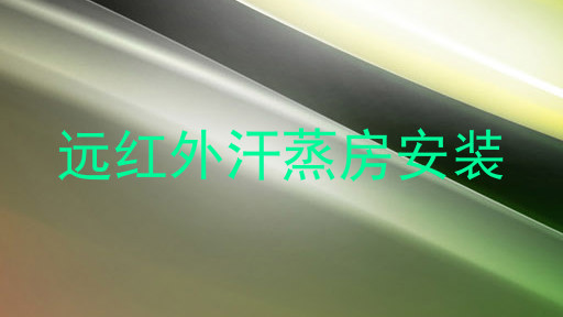 远红外汗蒸房安装