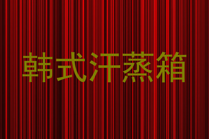 韩式汗蒸箱
