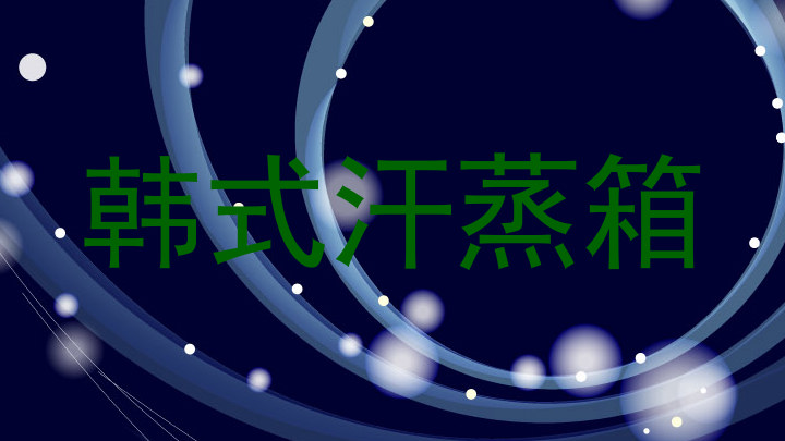 韩式汗蒸箱