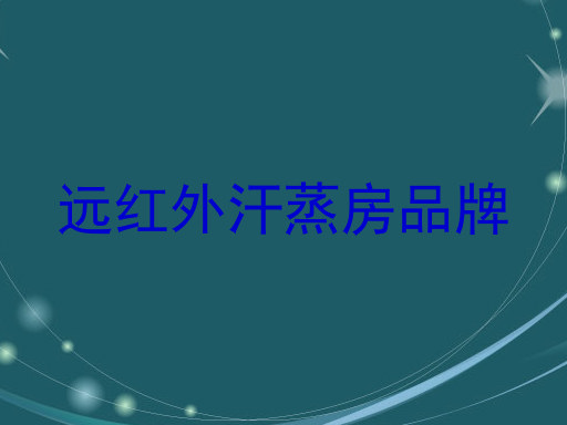 远红外汗蒸房品牌