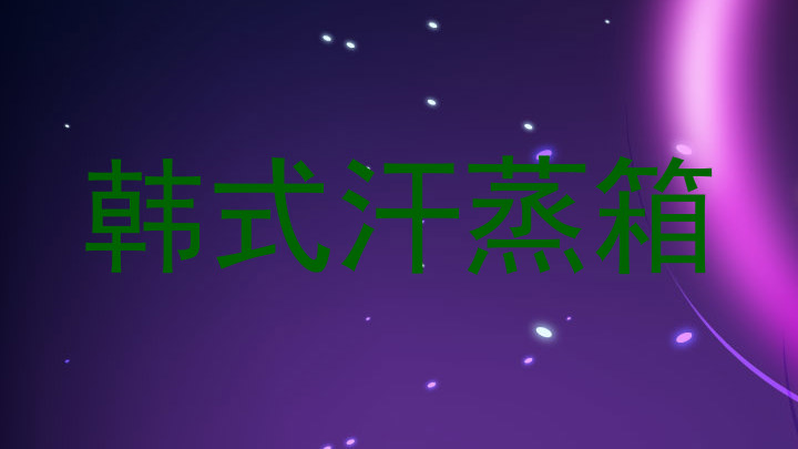韩式汗蒸箱