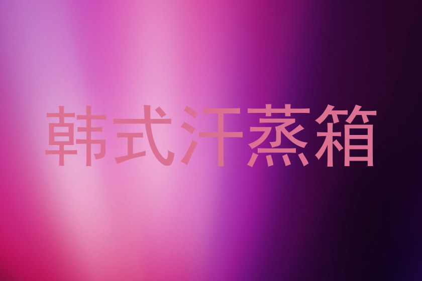 韩式汗蒸箱