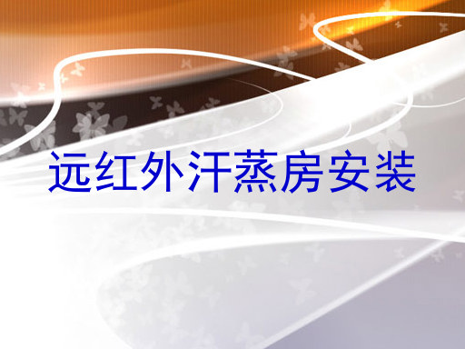 远红外汗蒸房安装