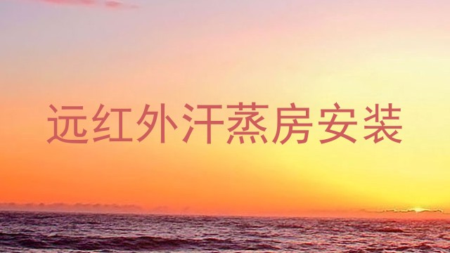 远红外汗蒸房安装