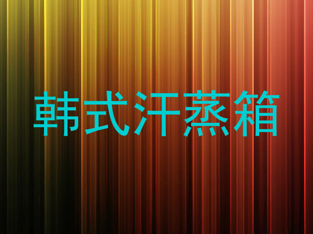 韩式汗蒸箱