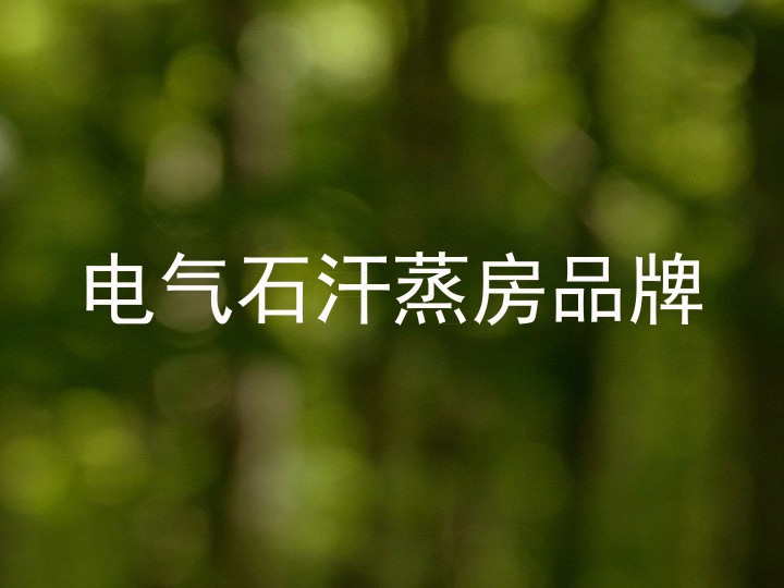 电气石汗蒸房品牌