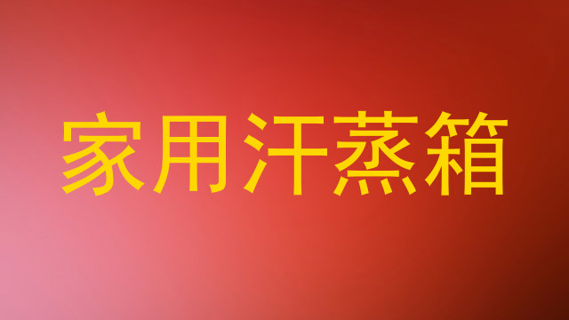 家用汗蒸箱