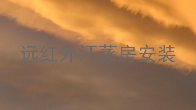 远红外汗蒸房安装