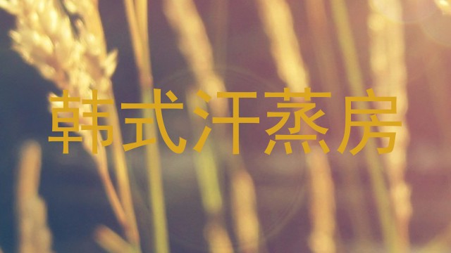 韩式汗蒸房