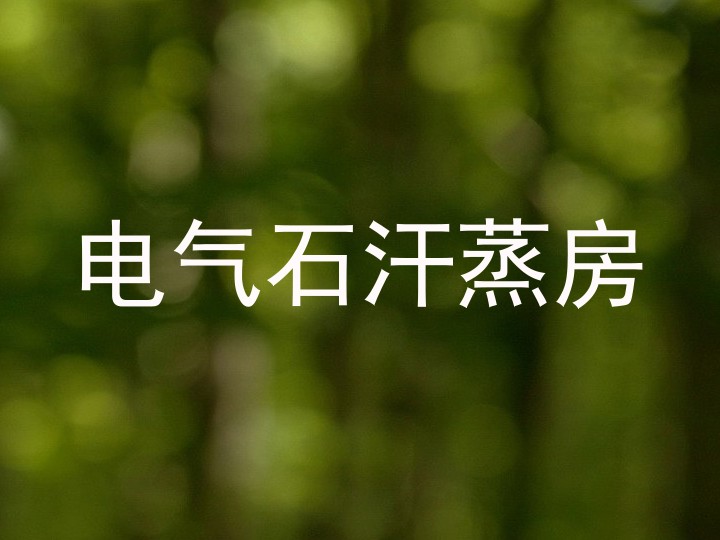 电气石汗蒸房