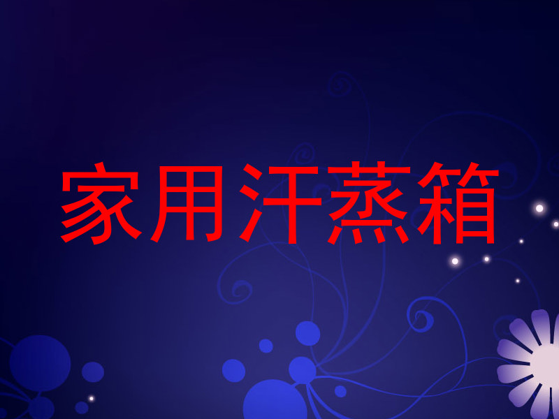 家用汗蒸箱