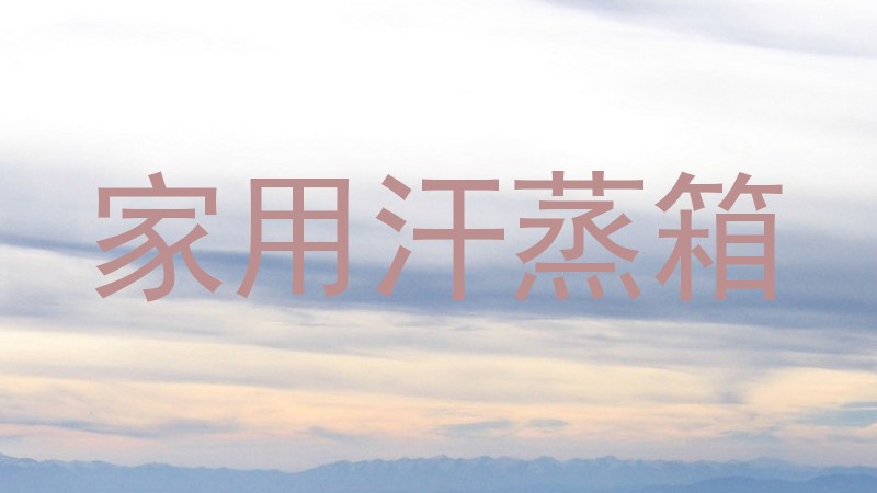 家用汗蒸箱