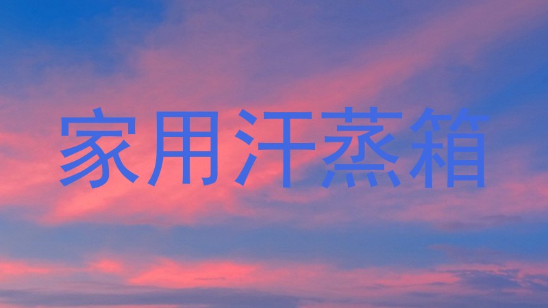 家用汗蒸箱