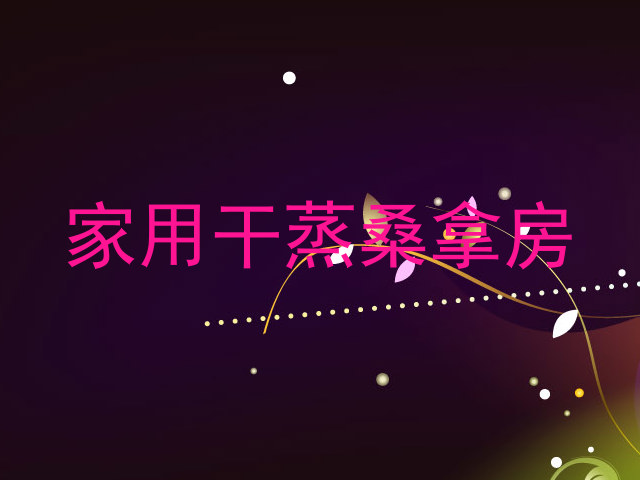 家用干蒸桑拿房