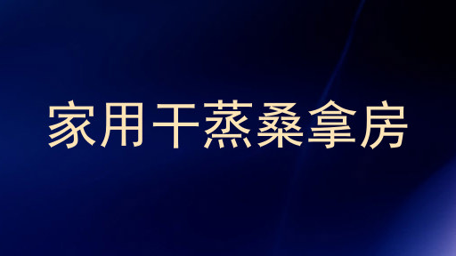 家用干蒸桑拿房