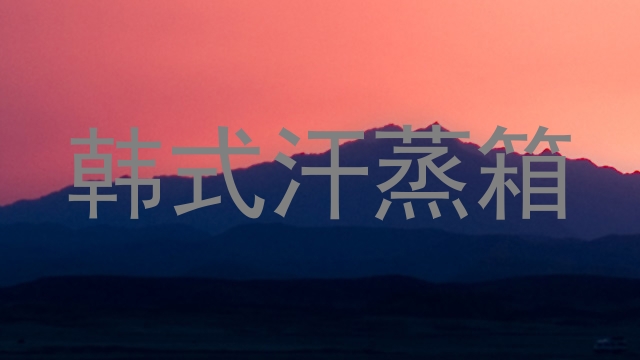 韩式汗蒸箱