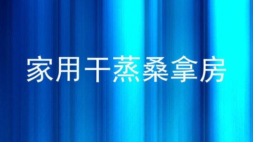 家用干蒸桑拿房