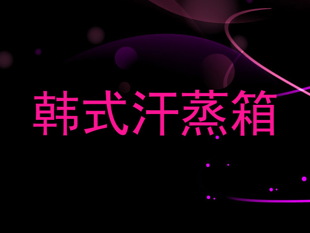 韩式汗蒸箱