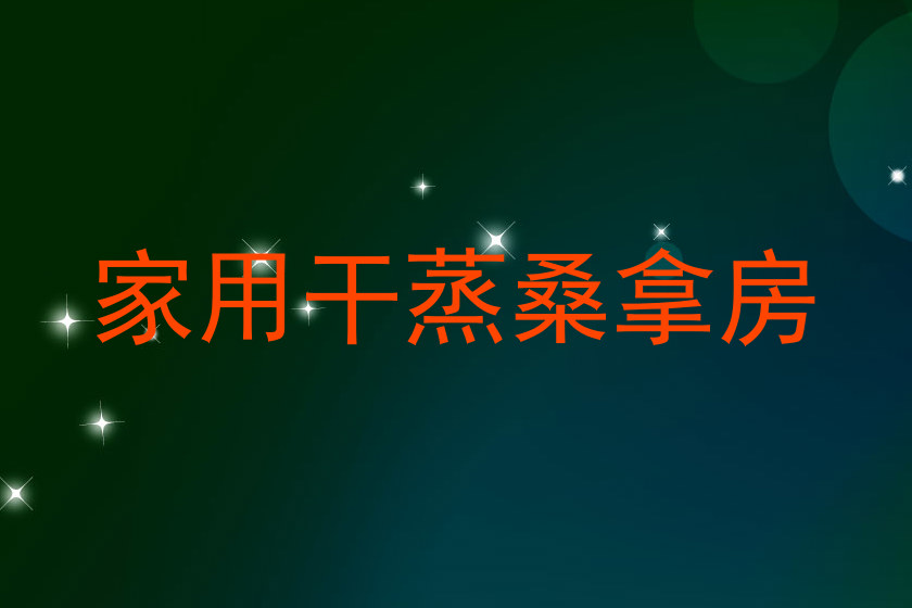 家用干蒸桑拿房