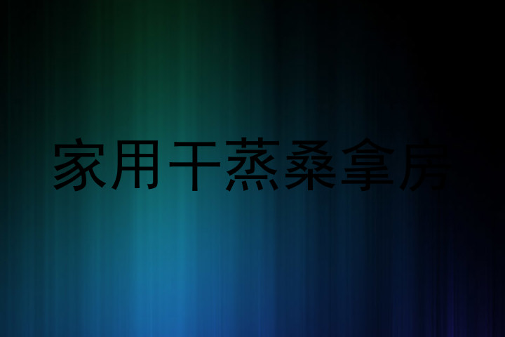 家用干蒸桑拿房