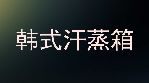 韩式汗蒸箱